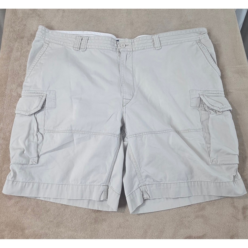 Polo Ralph Lauren Chino‎ Cargo Shorts 10" Men's Size 52B Big Light Beige EUC